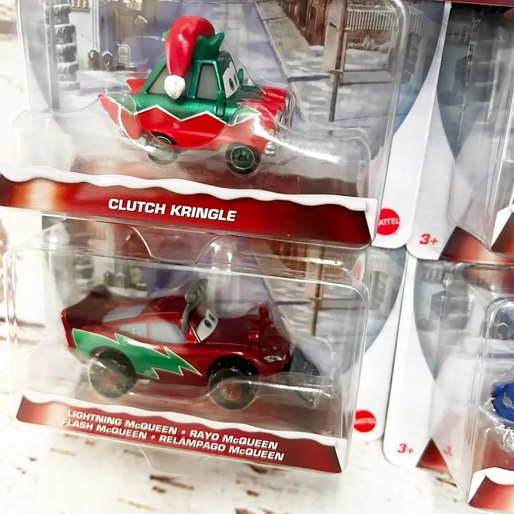 DISNEY Pixar Cars Christmas Holiday Winter Pack Kringle McQueen Doc Sally Mater